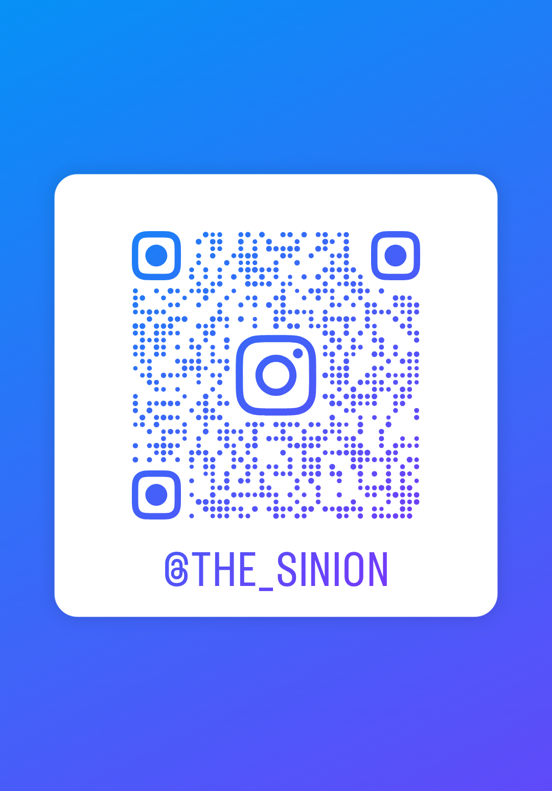 시니온 인스타그램 QR 코드